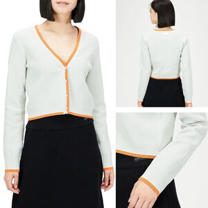 DIESEL Arika Caridgan Women's Size Medium Gray Orange